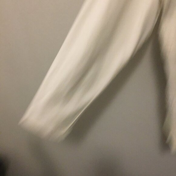 Cream Embroidery Banded Square Neck Long Sleeve Top - Picture 5 of 14